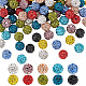 100Pcs 10 Colors Polymer Clay Pave Rhinestone Beads(RB-OC0001-07)-1
