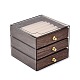 3-Tier PET Plastic Jewelry Storage Drawer Boxes(CON-N016-09)-1