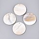 Natural Freshwater Shell Big Pendants(SHEL-Q028-14)-1