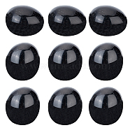 Natural Black Obsidian Beads, Tumbled Stone, No Hole/Undrilled, Nuggets, 20~28x21x19~23mm, about 6pcs/bag(G-WH0016-31)