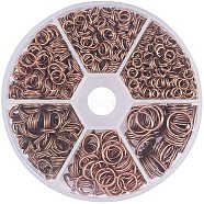 Iron Split Rings, Double Loops Jump Rings , Ring, Red Copper, 4x0.7mm, Inner Diameter: 2.6mm, 5x0.7mm, Inner Diameter: 3.6mm, 6x0.7mm, Inner Diameter: 4.6mm, 7x0.7mm, Inner Diameter: 5.6mm, 8x0.7mm, Inner Diameter: 6.6mm, 10x0.7mm, Inner Diameter: 8.6mm(IFIN-PH0023-11R)