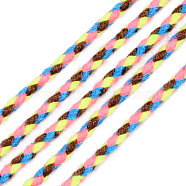Polyester Braided Cords, Colorful, 2mm, about 100yard/bundle(91.44m/bundle)(OCOR-T015-A16)