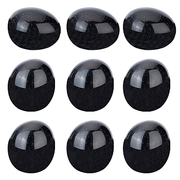 Natural Black Obsidian Beads, Tumbled Stone, No Hole/Undrilled, Nuggets, 20~28x21x19~23mm, about 6pcs/bag