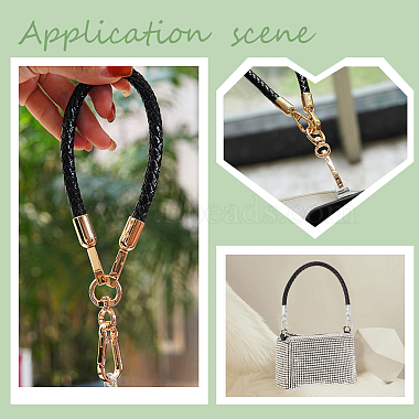 WADORN 2Pcs 2 Colors Braided Imitation Leather Mobile Straps(FIND-WR0010-34)-7
