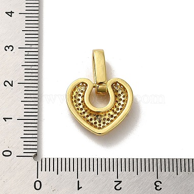 Rack Plating Brass Micro Pave Clear Cubic Zirconia Pendants(KK-R158-11G)-3