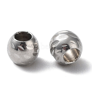 Stainless Steel Color Round 303 Stainless Steel Beads