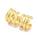 Rack Plating Brass Multi Lines Cuff Earrings(EJEW-A028-50G)-1