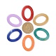 Oval Imitation Gemstone Acrylic Linking Rings(OACR-R022-M)-2