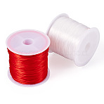 2 Rolls 2 Colors Elastic Crystal Thread, Jewelry Beading Cords, For Stretch Bracelet Making, Mixed Color, 0.8mm, about 32.81 Yards(30m)/roll, 1 roll/color(EW-TA0001-07A)