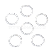 Aluminum Open Jump Rings, Round Ring, Silver, 11x1.5mm, Inner Diameter: 8mm(FIND-G086-01E-S)