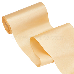 Polyester Wide Ribbons, for Wedding Celebration Decoration, Gold, 5-7/8 inch(150mm), about 32.81 Yards(30m)/Roll(OCOR-WH0082-168A)