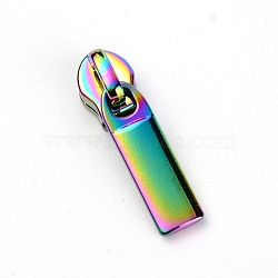 Zinc Alloy Replacement Zipper Sliders, for Luggage Suitcase Backpack Jacket Bags Coat, Rectangle, Colorful, 2.6x0.7x0.75cm(FIND-WH0076-12)