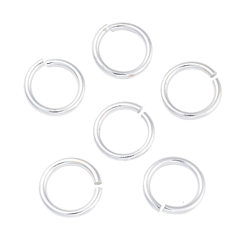 Aluminum Open Jump Rings, Round Ring, Silver, 11x1.5mm, Inner Diameter: 8mm