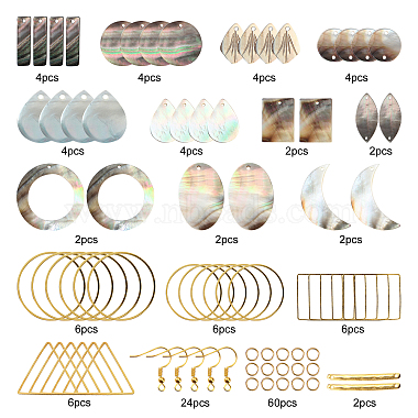 Sunnyclue DIY-Set zur Herstellung von Ohrringen zum Thema Geometrie(DIY-SC0013-31)-2