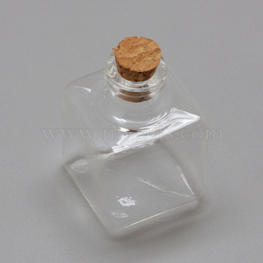 Glass Bead Containers, Glass Wishing Bottle, Cork 10mm