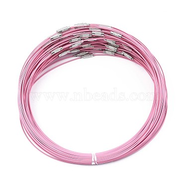 1mm Pink Steel Necklace Making