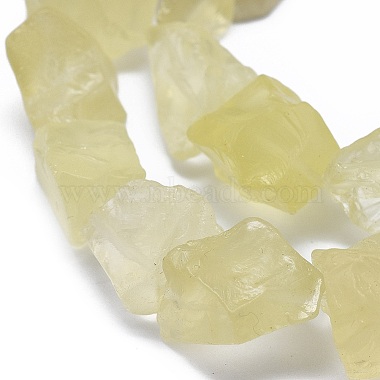 Natural Lemon Quartz Bead Strands(G-K291-E02)-3
