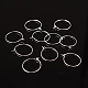 Серебряные серьги-кольца из латуни(X-EC067-1S)-4