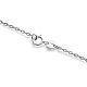SHEGRACE Rhodium Plated 925 Sterling Silver Double Layered Necklace(JN635A)-3
