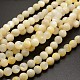 Round Yellow Shell Beads Strands(BSHE-N006-01-8mm)-1