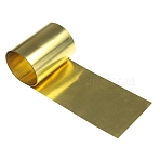 Brass Sheets, Good Plasticity and High Strength, Gold, 5x0.01cm, 1m/roll(AJEW-WH0181-07A)
