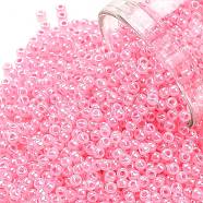 TOHO Round Seed Beads, Japanese Seed Beads, (909) Ceylon Cotton Candy, 11/0, 2.2mm, Hole: 0.8mm, about 1103pcs/10g(X-SEED-TR11-0909)