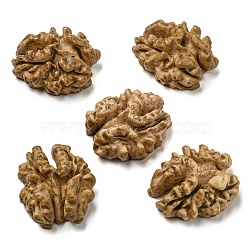 Opaque Resin Decoden Cabochons, Imitation Nut, Walnuts, BurlyWood, 30x26x14mm(RESI-H156-02-11)