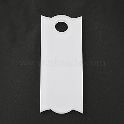 Acrylic Heat Transfer Big Pendants, Blank Tags, Rectangle, 80.5x32.5x4mm, Hole: 10.5mm(FIND-WH20015-028C)