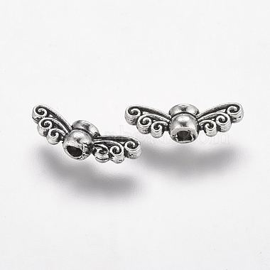 Perles d'aile de fée en alliage de style tibétain(TIBEB-6007-AS-LF)-2