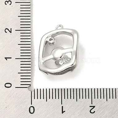 micro latón allanan colgantes cúbicos zirconia(KK-H455-32P)-3