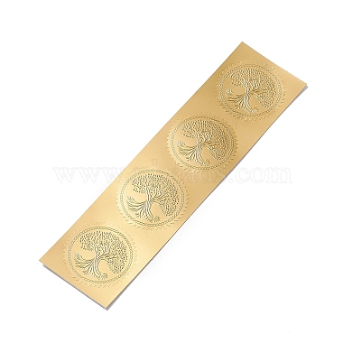 Самоклеящиеся наклейки с тиснением золотой фольгой(DIY-XCP0002-15A)-2