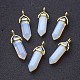 Opalite Double Terminated Pointed Pendants(X-G-G902-C02)-1