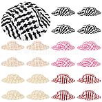 40Pcs Cloth Doll Hat, Flat Round, Mixed Color, 50x15mm, Inner Diameter: 30mm, 8pcs/color(AJEW-SC0031-31A)