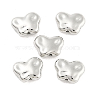 CCB Plastic Beads, Butterfly, Platinum, 10x13x4mm, Hole: 1.4mm, about 1250pcs/500g(CCB-S164-24P)