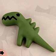 Dinosaur Opaque Flatback Resin Cabochons, for DIY Craft Making, Dark Olive Green, 29x14mm(FIND-SX0001-295)