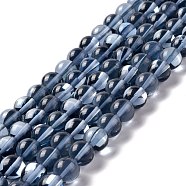 Synthetic Moonstone Beads Strands, Round, Prussian Blue, 10mm, Hole: 1mm, about 37~39pcs/strand, 14.76''~14.96''(37.5~38cm)(G-E573-02C-30)