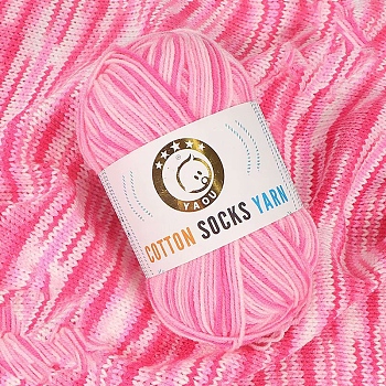 3-Ply Cotton Yarn, for Weaving, Knitting & Crochet, Hot Pink, 2mm