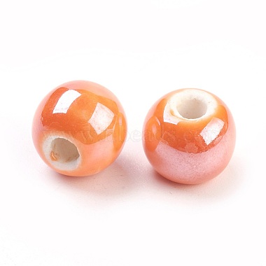 Perles en porcelaine manuelles(PORC-D001-10mm-18)-2
