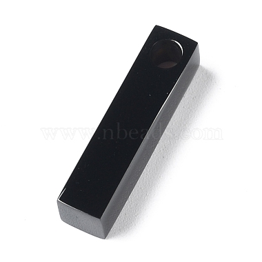 Electrophoresis Black Rectangle 304 Stainless Steel Pendants