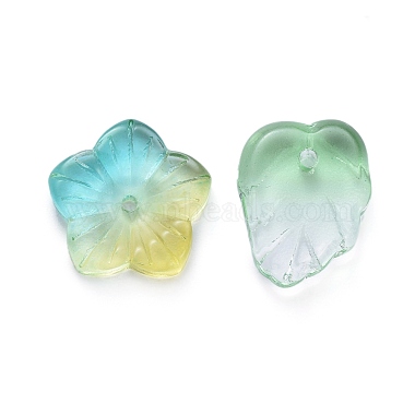 Galvanoplastie perles de verre transparentes(EGLA-L027-D)-3