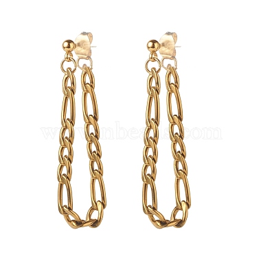 Chain Shape Dangle Stud Earring for Girl Women(EJEW-JE04617)-2