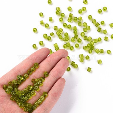 Perles de clairon rondes en verre de couleurs transparentes(SEED-S045-001A-C01)-5