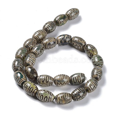 Tibetan Style dZi Beads Strands(TDZI-E005-01H)-4