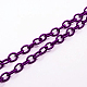 Dark Violet Color Handmade Silk Cable Chains Loop(X-EC-A001-21)-2