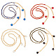 4Pcs 4 Colors Alloy Link Chain Belts(AJEW-GA0006-30)-1