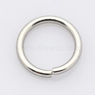 304 Stainless Steel Open Jump Rings, 20 Gauge, Stainless Steel Color, 5.5x0.8mm, Inner Diameter: 3.9mm(STAS-E067-05-5.5mm)
