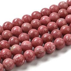 Natural Thulite Beads Strands, Round, 10mm, Hole: 0.8mm, about 41pcs/strand, 15.55''`15.75''(39.5~40cm)(G-Z044-A02-04)