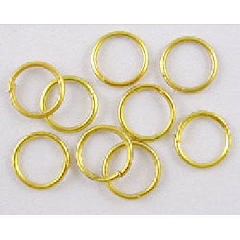 Brass Jump Rings, Open Jump Rings, Cadmium Free & Nickel Free & Lead Free, Golden, 5x1mm, 18 Gauge, Inner Diameter: 3mm, about 300pcs/50g