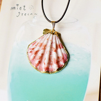 Natural Conch and Shell Pendant Necklaces