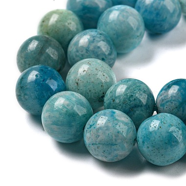 Natural Gemstone Hemimorphite Round Beads Strands(G-L145-14mm-01)-5